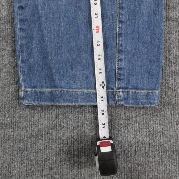 Pilcro Jean Medium The Izzie Relaxed Pull on Barrel Leg Blue Denim Casual Boho - Picture 16 of 16